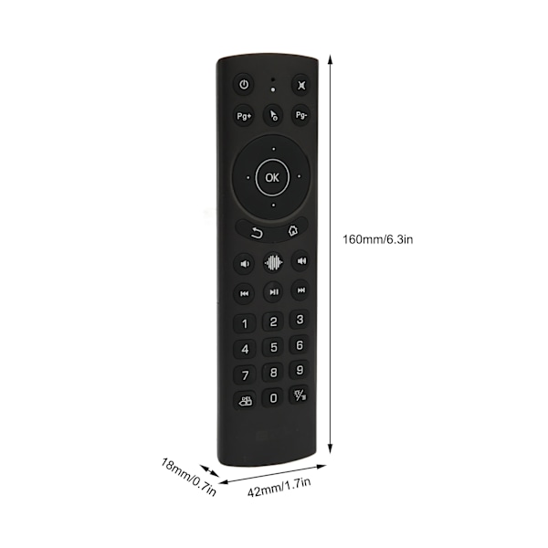 G20S PRO BT Bluetooth Stemmefjernbetjening Dual Mode 2.4G Baggrundsbelyst Stemmefjernbetjening til TV Projektor Computer G20S PRO BT