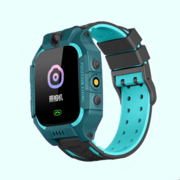 Smartwatch för barn 4G, positioneringsfunktion, vattentät telefonklocka för pojkar, flickor och grundskoleelever, grön