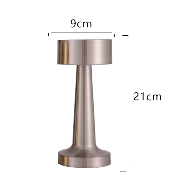 Bärbar LED-bordslampa med touchsensor, uppladdningsbar, nattlampa för barns rum, sängbordslampa