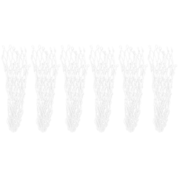 6PCS/Set Nätficka Lång livslängd Biljardbordficka för Biljard (Vit)