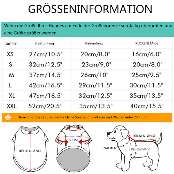 Hundetrøje til Små Hunde, Hunde- og Kattøj, Blå og Grå, 100% Bomuld, til Små Hunde og Katte (Pakke med 2)