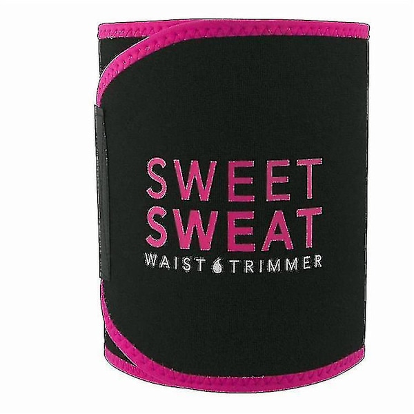Sweat Waist Trimmer Premium Midjetränare Bastubälte För Män Kvinnor Storlek M (längd 95CM) Färg Röd