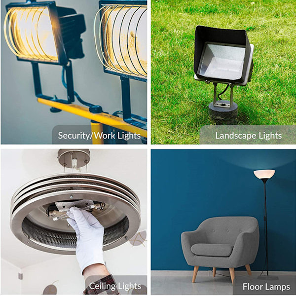 Dæmpbar R7S 118mm 300W Halogen Pære AC220-240V 5900lm J118 Lineær Halogen Spotlight til Landskabsbelysning, Sikkerhed, Gadelampe (Pakke med 5)