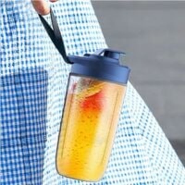 400ml Mini Bærbar Fruktblender med 6 Blader i Rustfritt Stål Personlig Blender for Grønnsaker Smoothie Shakes USB Oppladbar Elektrisk Blender +