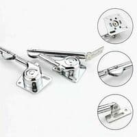 Hydraulisk stöd gångjärn set om 2 fällbara mjukstängande lockstöd för DOPA köksskåpsdörr