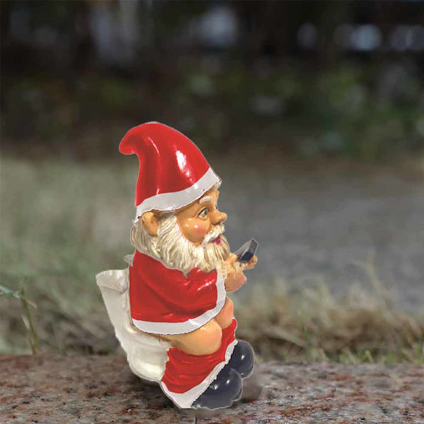 Havens Gartenzwerg Statue Udendørs Sjov Gartenzwerg Dekorativ Gartenzwerg Plænestatue til Terrasse Veranda Have