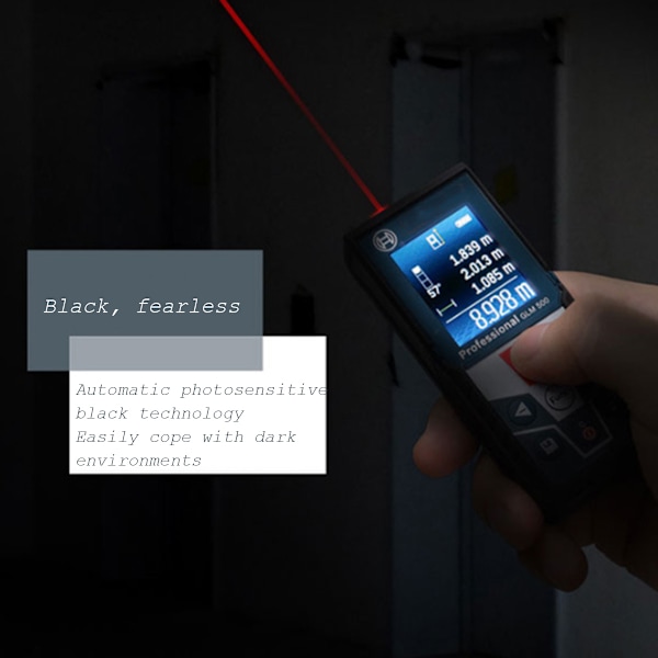 Bosch Professional laserafstandsmåler GLM 40 (med hukommelsesfunktion, rækkevidde: 0,15 – 40 m, indhold i kassen: Bosch GLM 40 laserafstandsmåler, 2