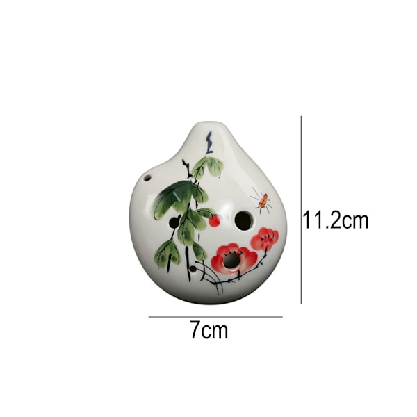 Ocarina 6-håls Alto C Ocarina - Present till nybörjarmusiker, lätt att lära sig
