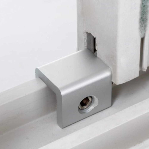 8 set säkerhetsskjutregellås fönsterlås stoppstopp med nycklar hemfönster aluminiumlegering dörrkarm säkerhetslås