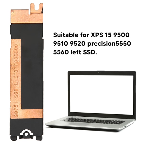 SSD Varmeaflederdæksel Aluminiumlegering Robust Holdbar Sikker SSD Varmeafledning SSD Heatsink Caddy Til Nvme M.2 NGFF SSD