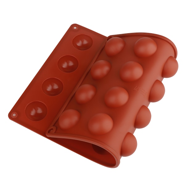 Mini 24-hulrums Halvkugle Silikoneform, Bageform til Fremstilling af Chokolade, Kage, Gelé, Kuppel Mousse