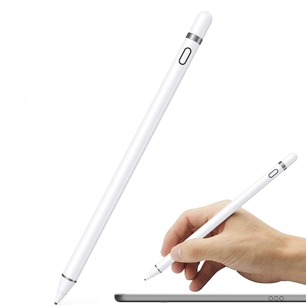 Aktiv Stylus Pen Kompatibel med iOS & Android Touchskærme, Pencil med Dobbelt Touch Funktion