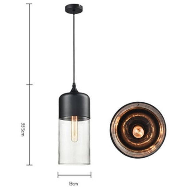 Moderne Glas Langstrakt Cylinder Pendel Lampe Design Hængelampe Justerbart Reb Spisestue Soveværelse Kontor Stue Bar Cafe