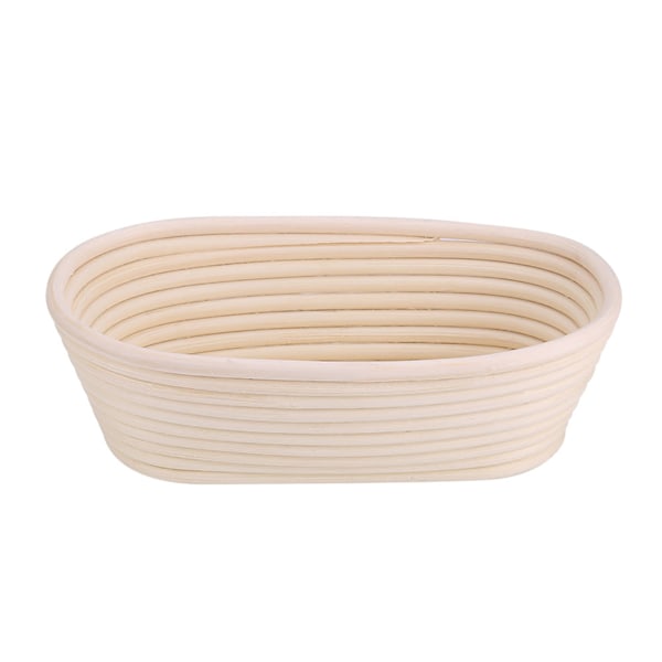 Håndlavet Ubleget Naturlig Rør Proofing Kurv Dej Brødbagning, 25x14.5x8cm