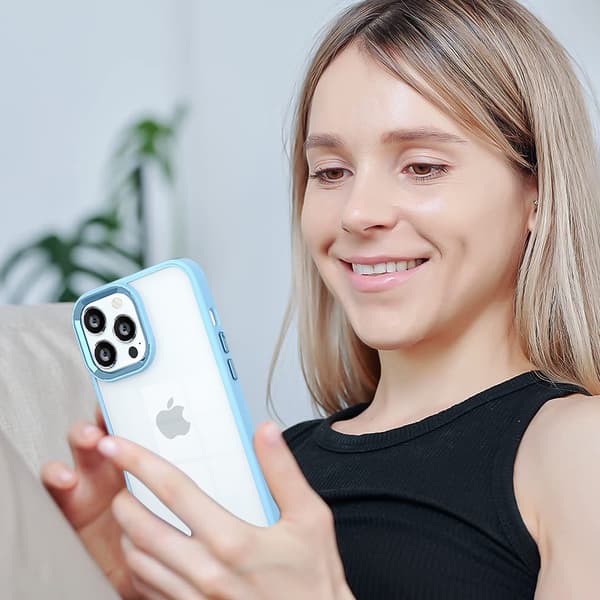 Läpinäkyvä reunus puhelinkotelo -iPhone14promax