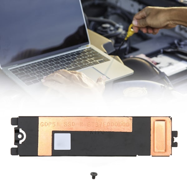 SSD Køleplade Cover Aluminium Legering SSD Køling Holdbar SSD Køleplade Caddy til Nvme M.2 NGFF SSD XPS 15 9500 9510 9520