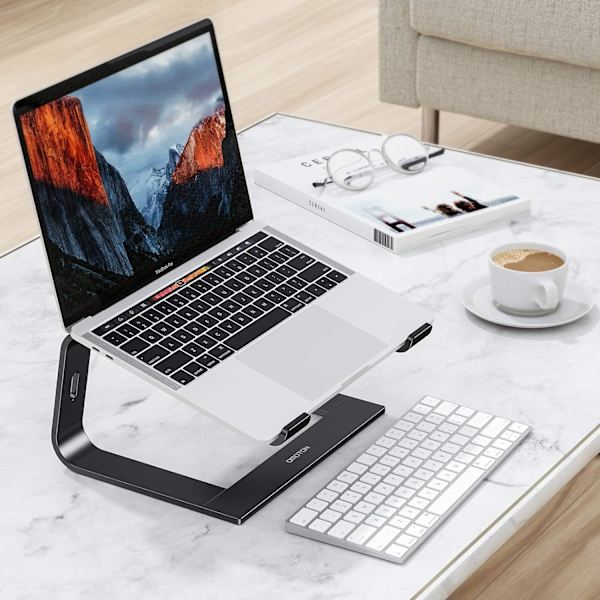 Laptop Stand, Laptop Stand i Aluminiumlegering til MacBook Pro/Air, PC, Laptop Stand og Alle Computere, Holder