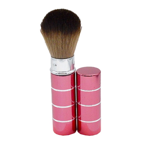 Bärbar Retractable Handtag Makeup Blush Brush Kabuki Brush Mjuk Ansikts Mineral Foundation Blush Brush Kosmetika Resor Makeup Verktyg