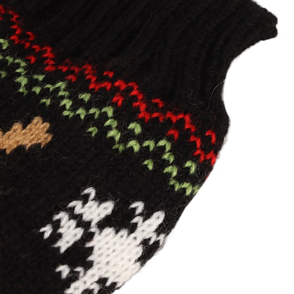 Hunde Sne Sweaters Fortykning Nytår Jul Hunde Ferie Sweaters til Små Medium Hunde XXL Sort