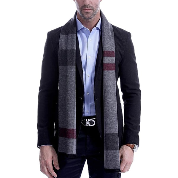 Herre Halstørklæde Vinter Cashmere Feel Tørklæder til Mænd Langt Moderne