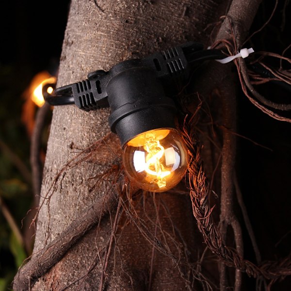 Udskiftningspærer til udendørsbelysning, Mini Globe G40 Filament Lampe E27 LED Edison Pære 2W Varm Hvid 2200K, 6 stk