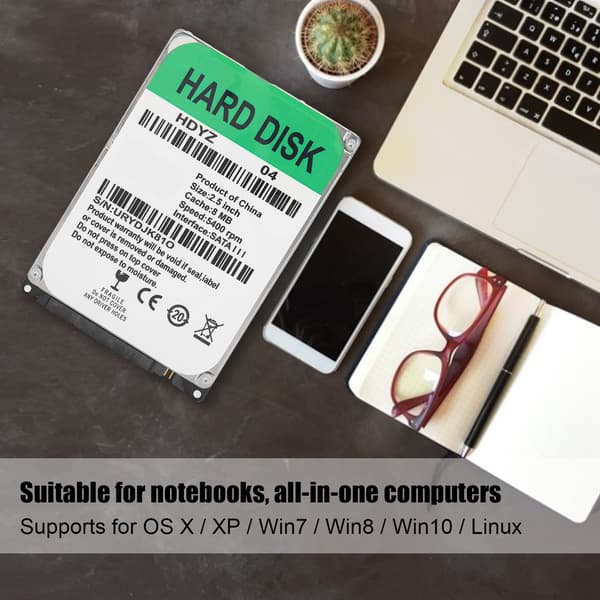 Mekanisk harddisk 2,5 tommer HDD SATA III hukommelsesmodul harddisk computer tilbehør 160 GB
