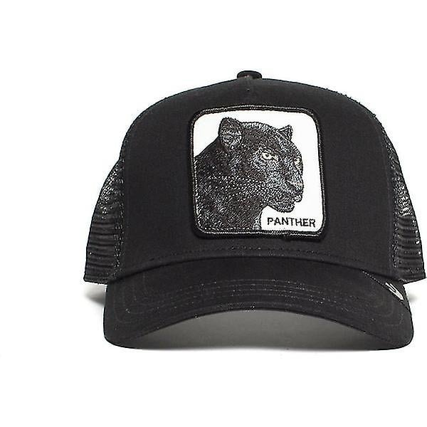 Svart Panther Mesh Cap Sommar Baseball Cap Trucker Hat (1 Styck - Svart)