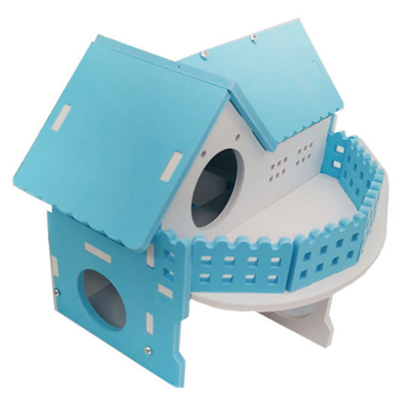 Hamstergömställe, Montera Hamster Hut Villa, Burhabitat Dekor Tillbehör, Leksaker för Hamster Hamster Sovrum