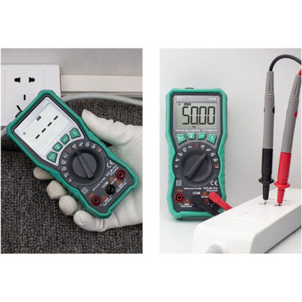 Automatisk Digital Multimeter Professionel Elektrisk Tester, Temperatur Kapacitans Spænding/Strøm Ac Dc Modstand/Frekvens Og