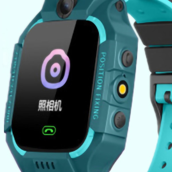 Smartwatch för barn 4G, positioneringsfunktion, vattentät telefonklocka för pojkar, flickor och grundskoleelever, grön