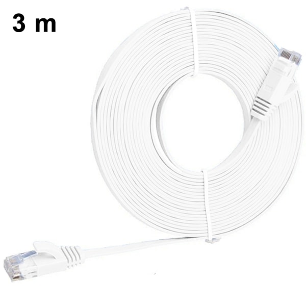 Cat6 Platt Skärmad RJ45 Ethernet Patch Nätverkskabel Pläterad Kontakt STP Ledningar för Hög Hastighet Dator Router Ethernet LAN Nätverk