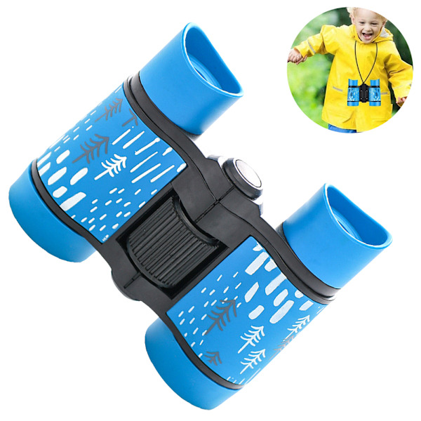 Kikkert for barn, beste gaveleker kikkert for 3-10 år gutter jenter og småbarn, barnekikkert støtsikker sammenleggbar for reise, camping, fugletitting