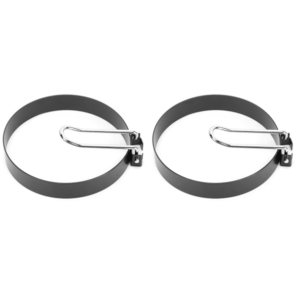 2 stk. Rund Æggeform i Rustfrit Stål Non-Stick Stegepande Ringform Tilbehør Køkkenredskaber
