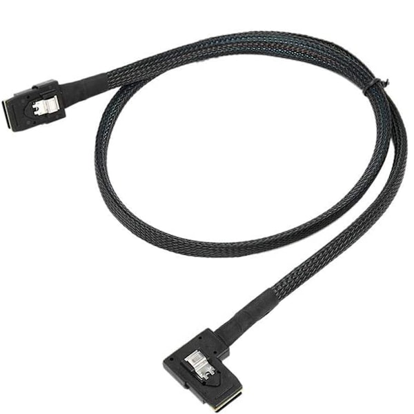 Kabel Intern Mini SAS till Mini SAS Sladd, SFF-8087 till Vänster/Höger Vinkel SFF-8087 Sladd, Kompatibel med RAID eller PCI-styrenhet, 0,8m