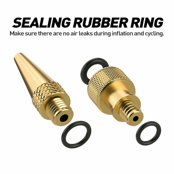14x Cykel Däck Boll Luftpump SV AV DV Ventil Koppar Plast Adapter Set