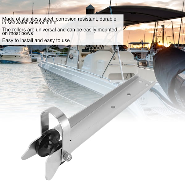 Bådankerrulle Rustfrit Stål Bovankerrulle Marine Hardware Tilbehør