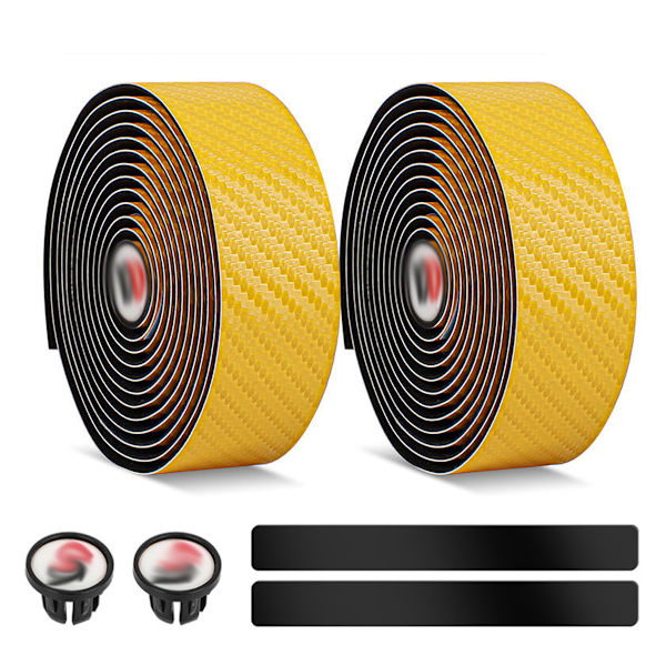 Styretape for sykkel, styretape for landeveissykkel, styreinnpakning 2 ruller med tilbehør, for landeveissykler og sykling