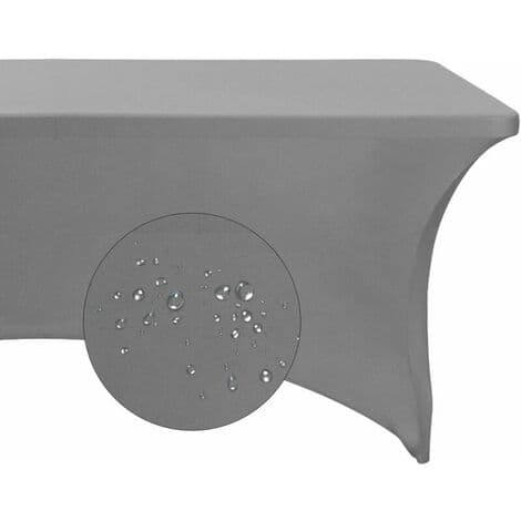 Firkantet Duk – Grå – 6FT (183X76X76CM)