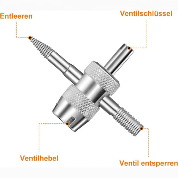 Dekkventilfjerner ventilreparasjon med dobbelt og enkelt hode