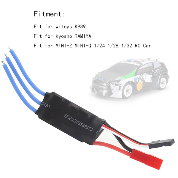 RC 18A Mini Børsteløs ESC Opgraderingsdele Tilbehør Passer til WLtoys K989 RC Bilmodel
