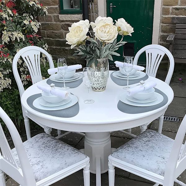 Pöytätabletit, 4 kpl, ruokapöydän matot, nahkaiset pyyhittävät pestävät tabletit keittiöön, ruokailuun, patiopöytään, lämmönkestävät, helposti puhdistettavat