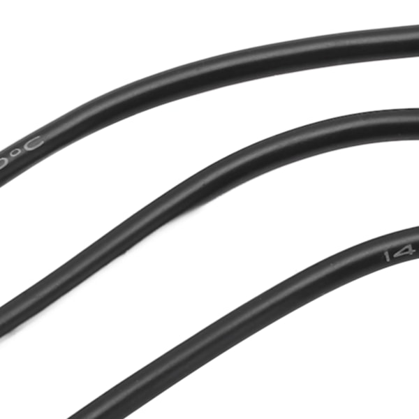 3 stk. 4 mm bananpluggforlengelseskabel 13 cm lengde varmebestandig bananpluggkontakt forlengelseskabelledning for båter