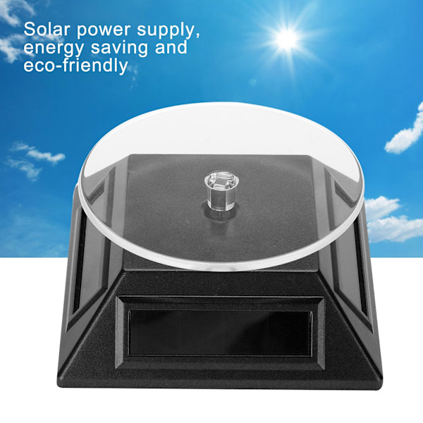Solar Showcase 360 Graders Drejeskive Roterende Smykke Organizer Display Stand (Sort)