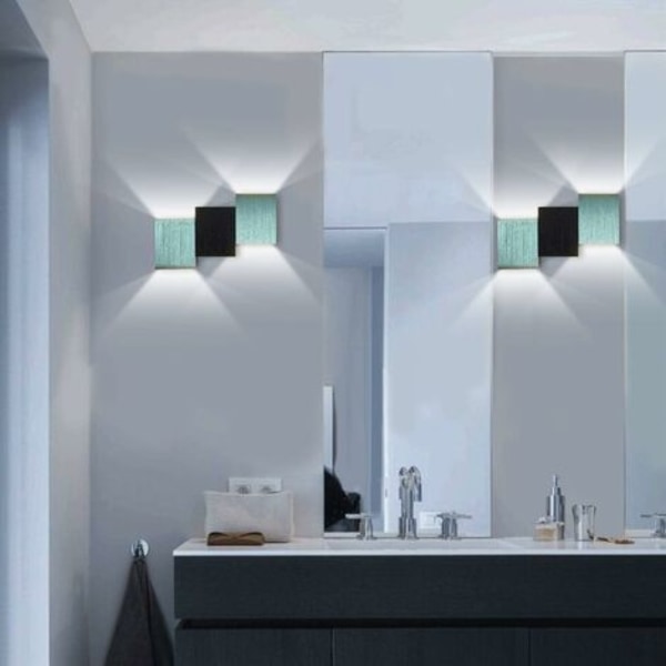 Inomhus Vägglampa 6W Modern LED Väggbelysning Kallt Vitt Ljus för Kök Trapp Sovrum