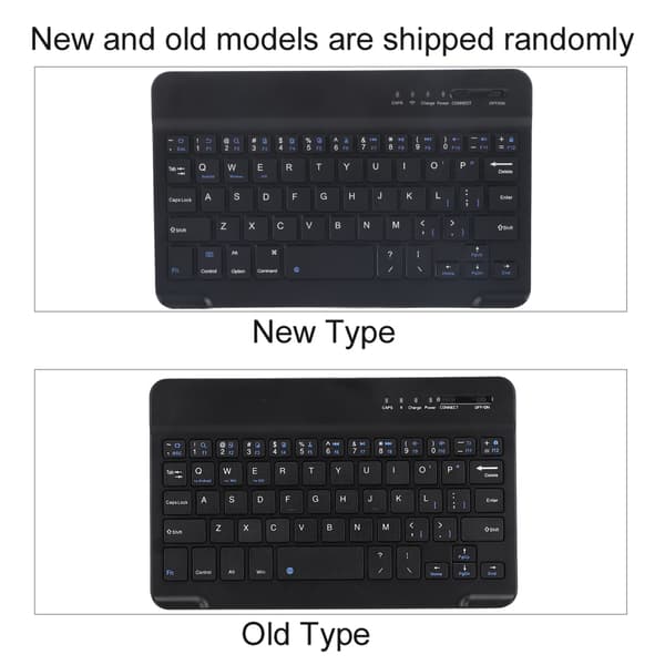 Slankt Lett Trådløst Bluetooth-tastatur for Android IOS WIN Svart