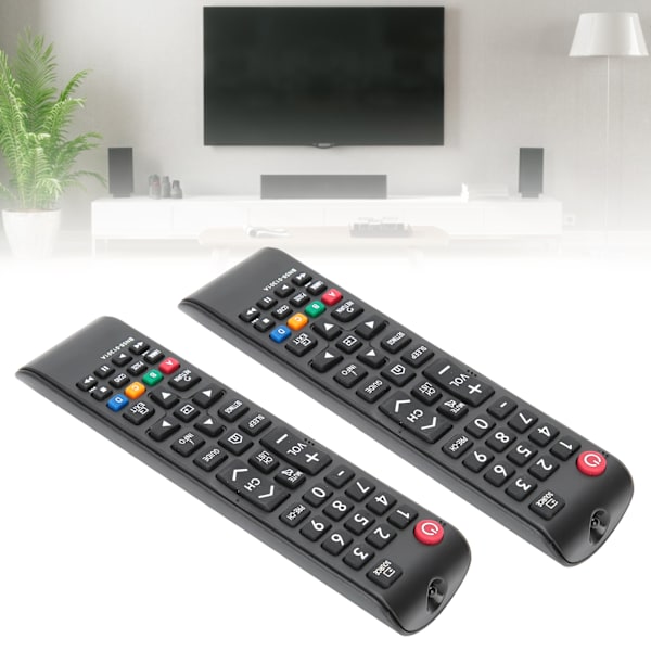 2 stk. Multifunktionel TV-fjernbetjening til SAMSUNG Fjernbetjeningserstatning
