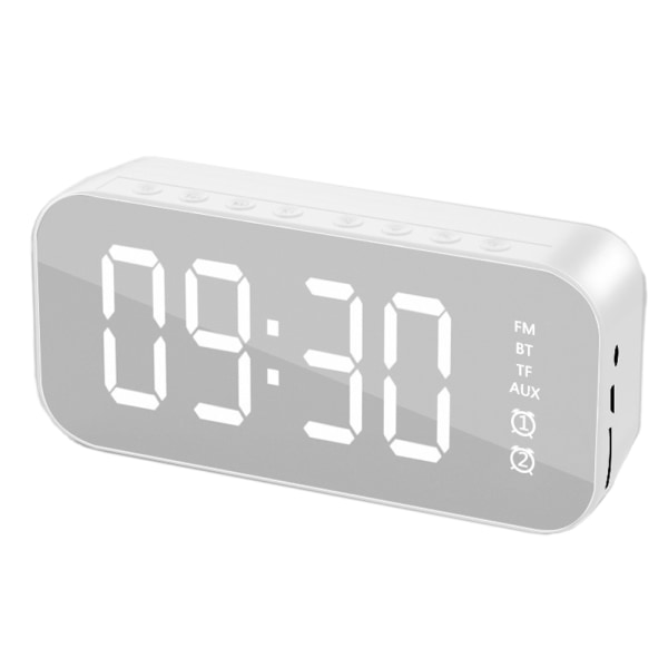 Vækkeur til soveværelse/kontor, digitalt ur med Bluetooth-højttaler, vækkeur til dybe soveværelser