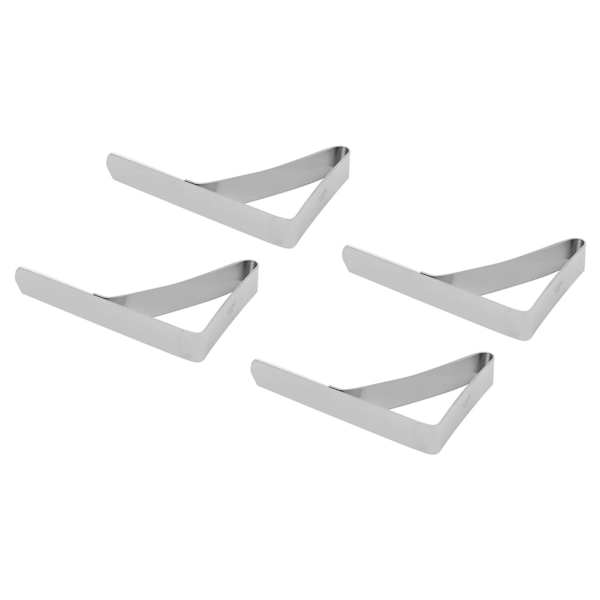 4 stk. Store Dugtæppe Klips Rustfrit Stål Anti-Skrid Dug Holder Klemmer 10,5 * 7cm