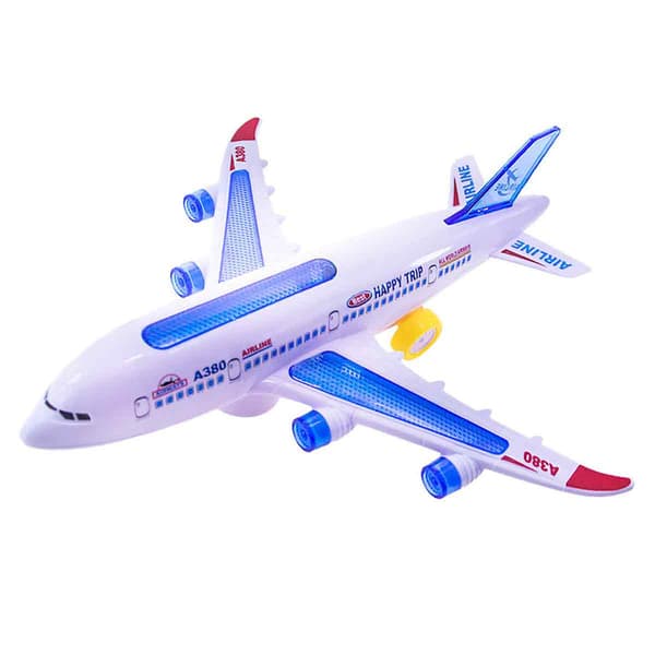 Plast Airbus Modellflygplan Elektrisk Blixtljus