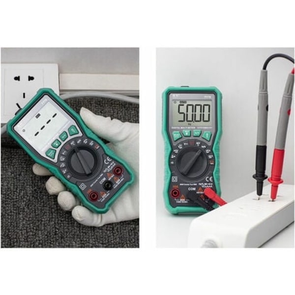 Automatisk Digital Multimeter Professionel Elektrisk Tester, Temperatur Kapacitans Spænding/Strøm Ac Dc Modstand/Frekvens Og